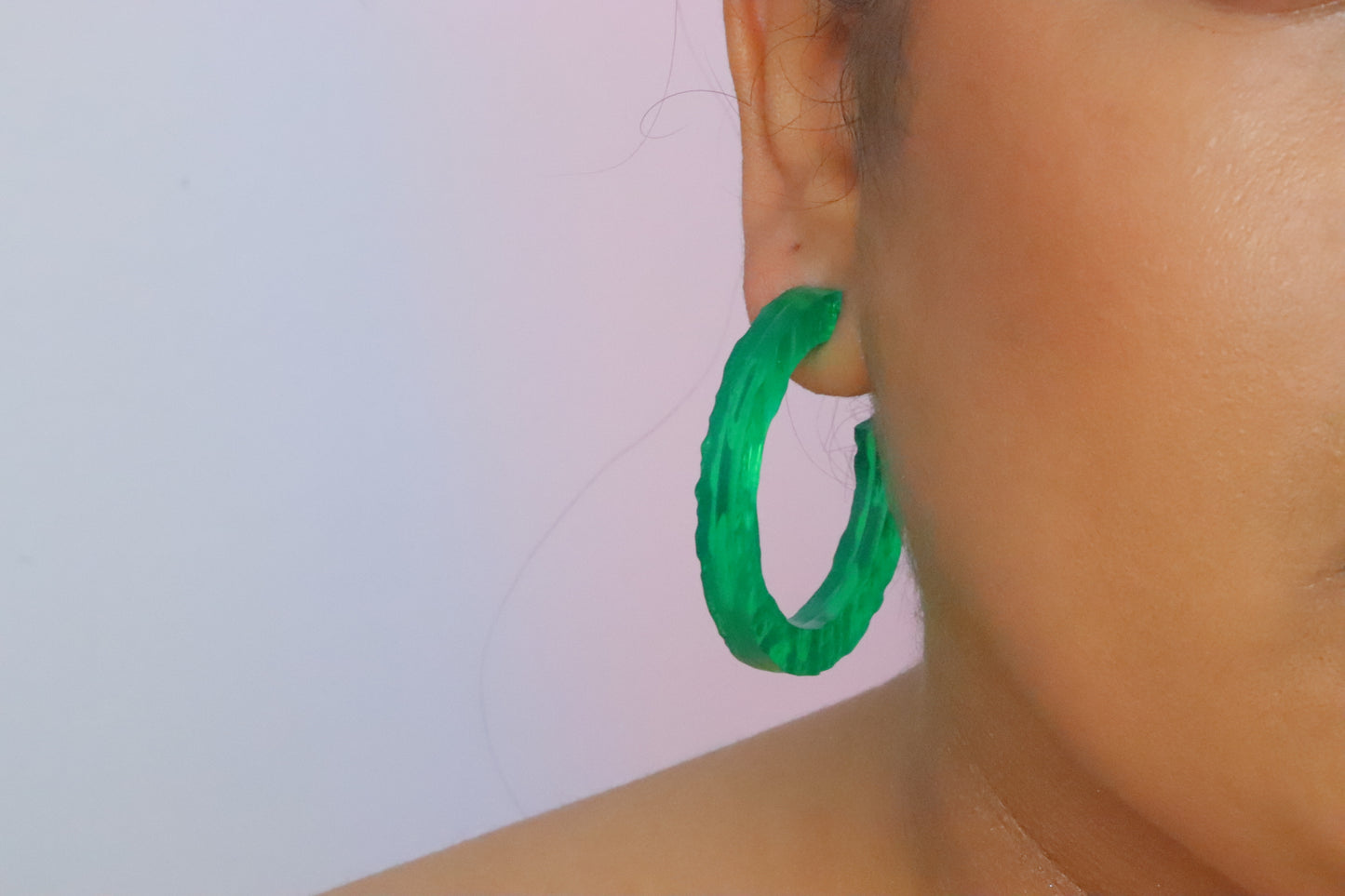 Emerald Hoops
