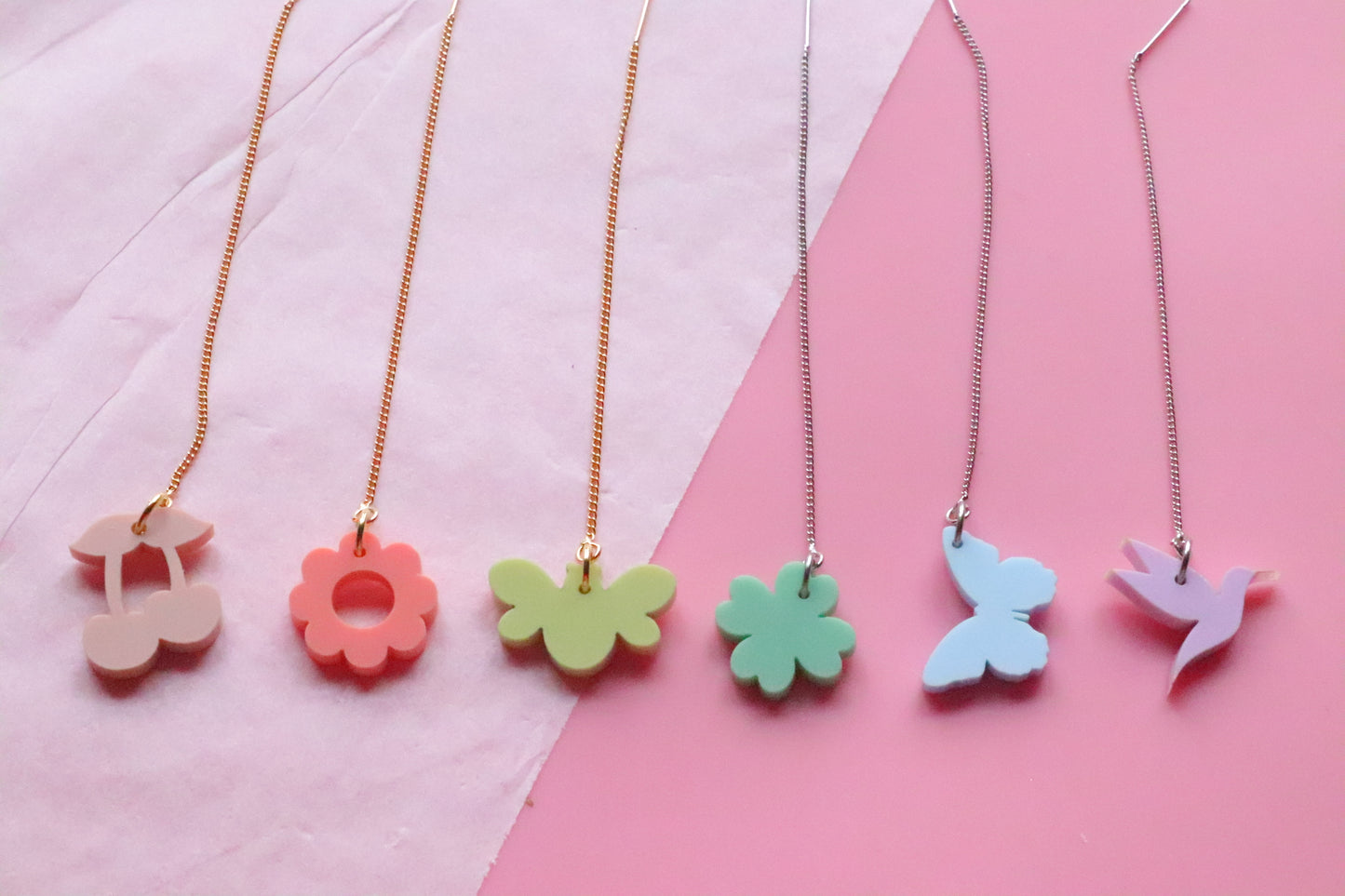 Spring threader earrings