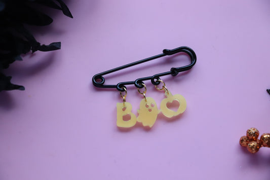 Glow in the dark Boo Broche