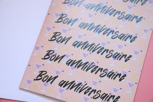 Carte anniversaire avec enveloppe