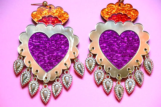 Corazon (broche ou boucles d'oreilles)