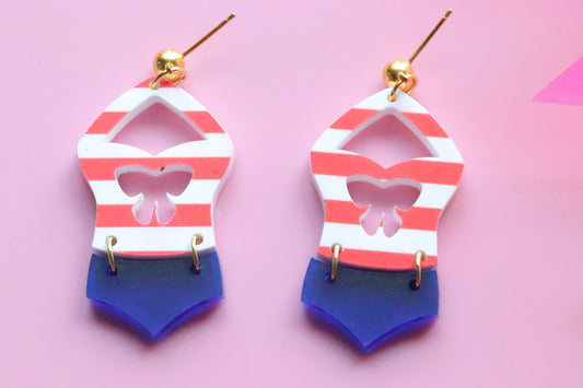 Boucles d'oreilles retro Bikini
