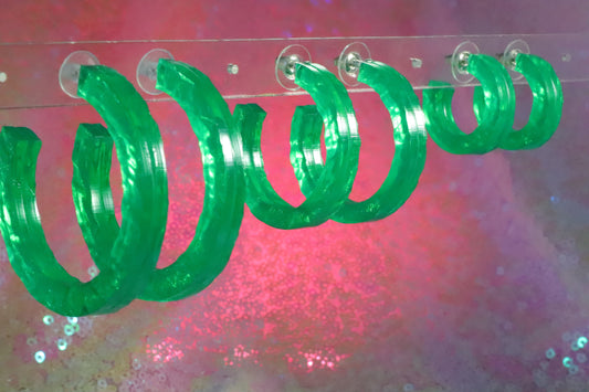 Emerald Hoops