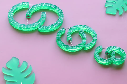 Emerald Hoops