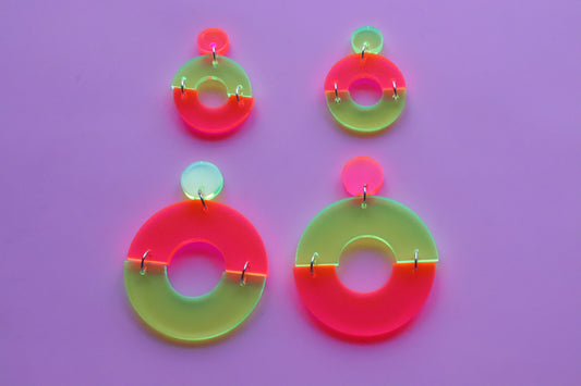 Double neon Earrings