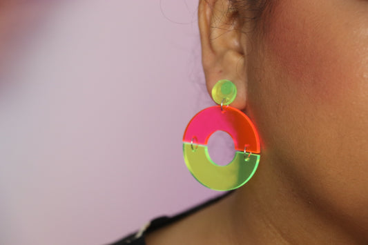 Double neon Earrings