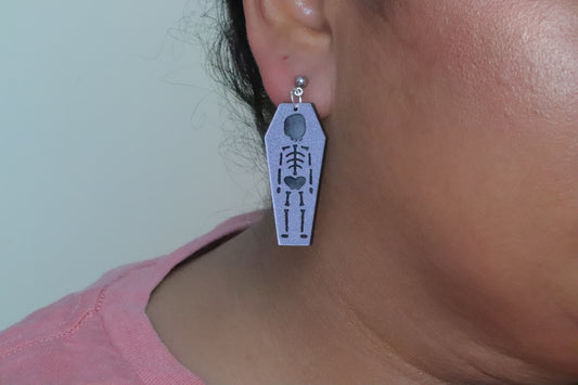 Mis matched Coffin Earrings
