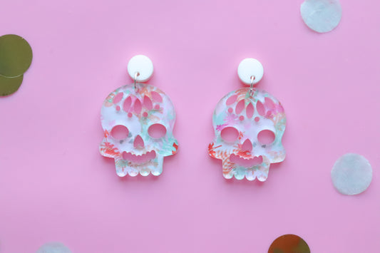 Sugar Skull Pastel Earrings