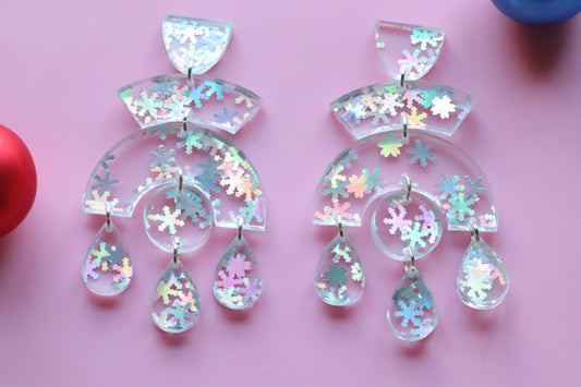 Fontaine Snowflakes earrings