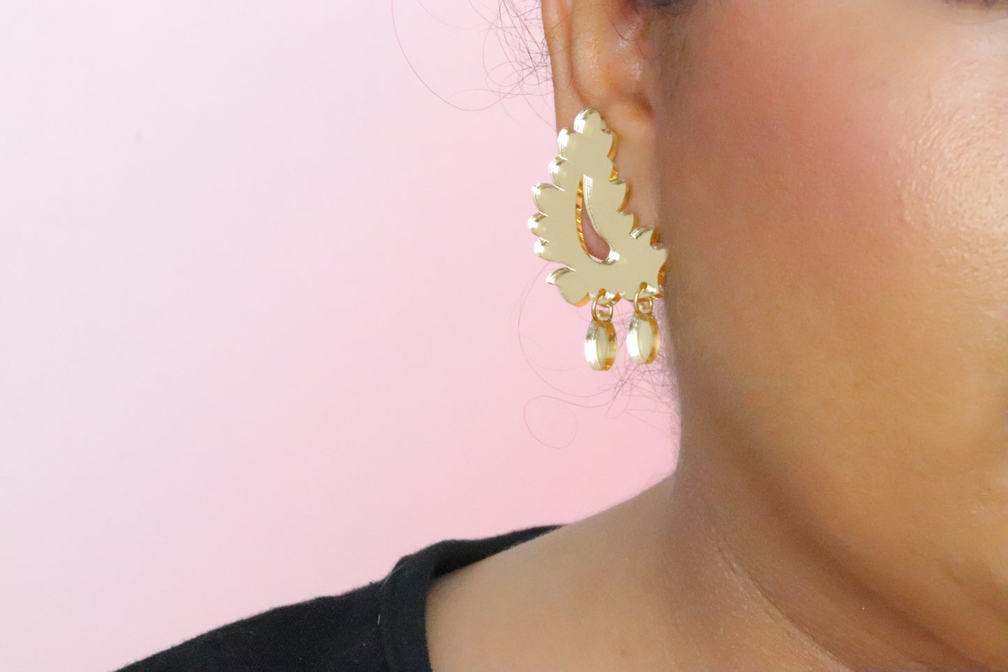 Rose gold , silver, gold Crawler earrings
