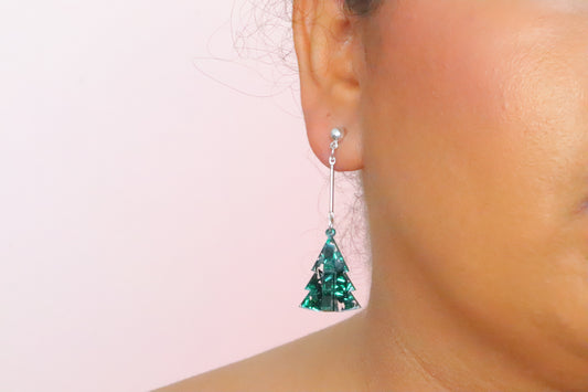 3D Christmas tree Earrings