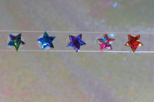 Mini confetti star acrylic earrings